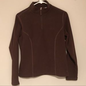 Chocolate Brown North Face Quarter Zip Medium